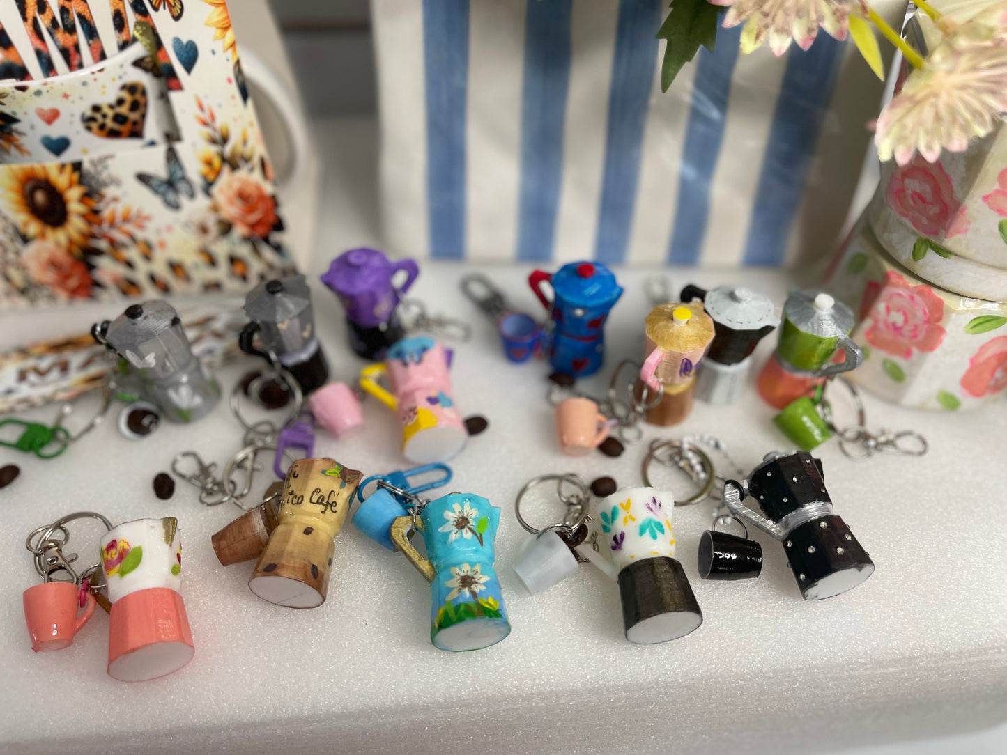 Mini Grecas de café (llaveros)