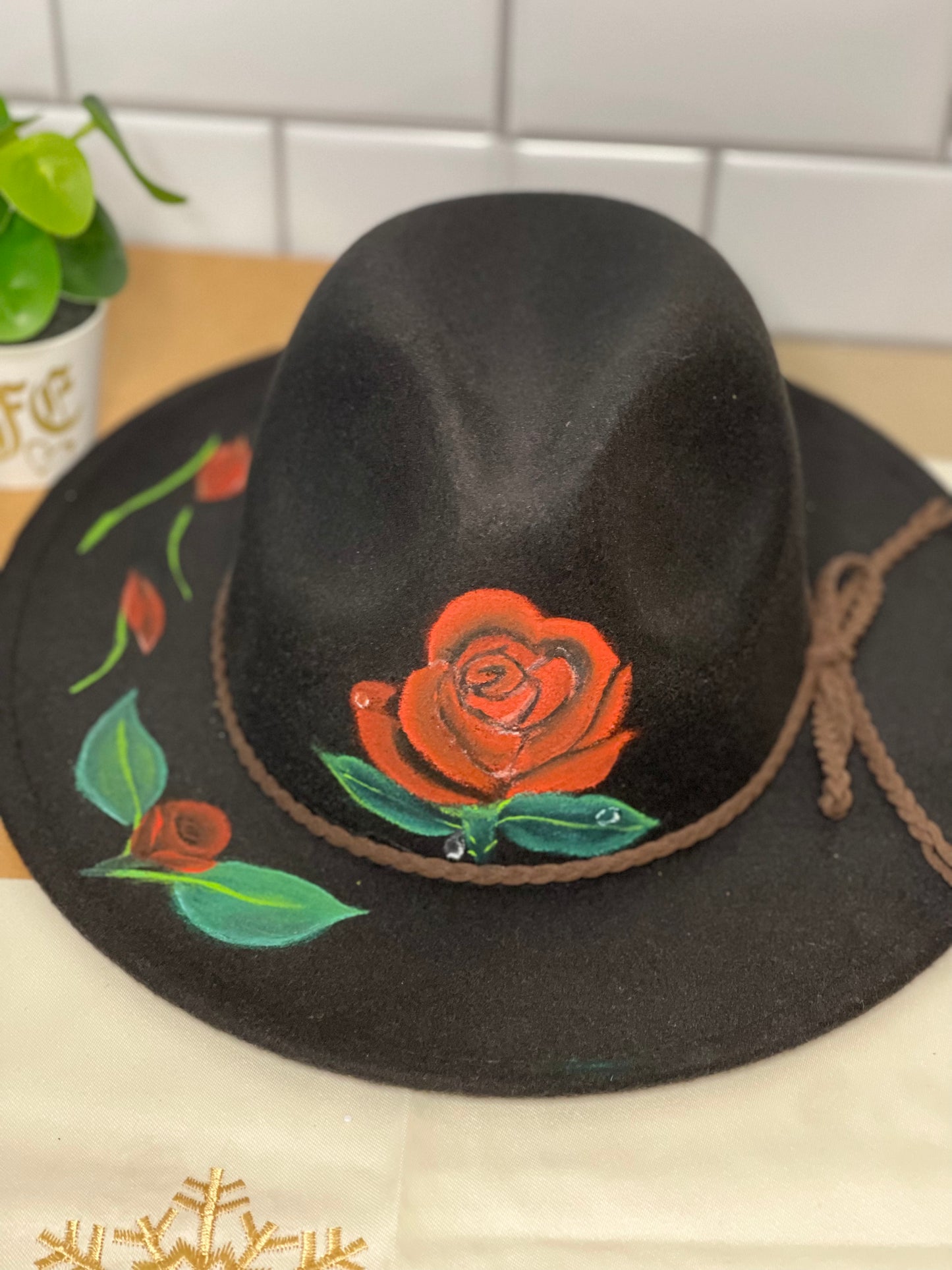 Sombrero Pintado a Mano