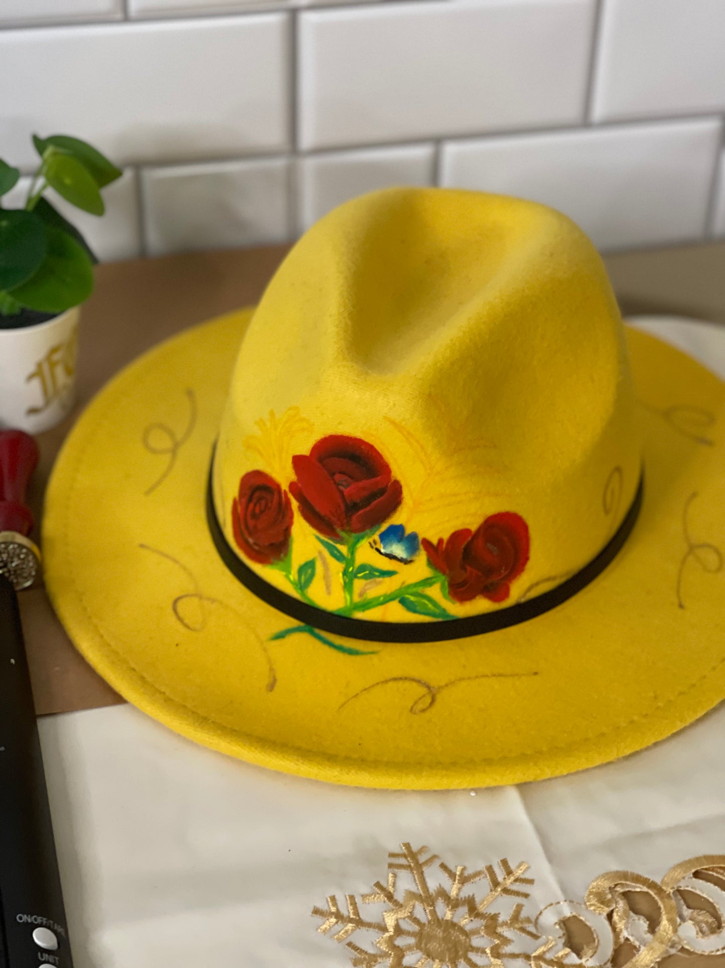 Sombrero Pintado a Mano