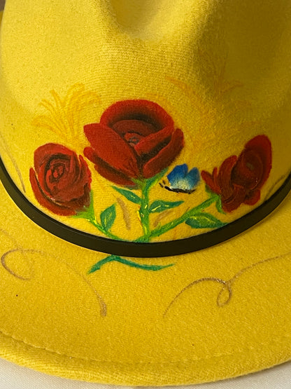 Sombrero Pintado a Mano