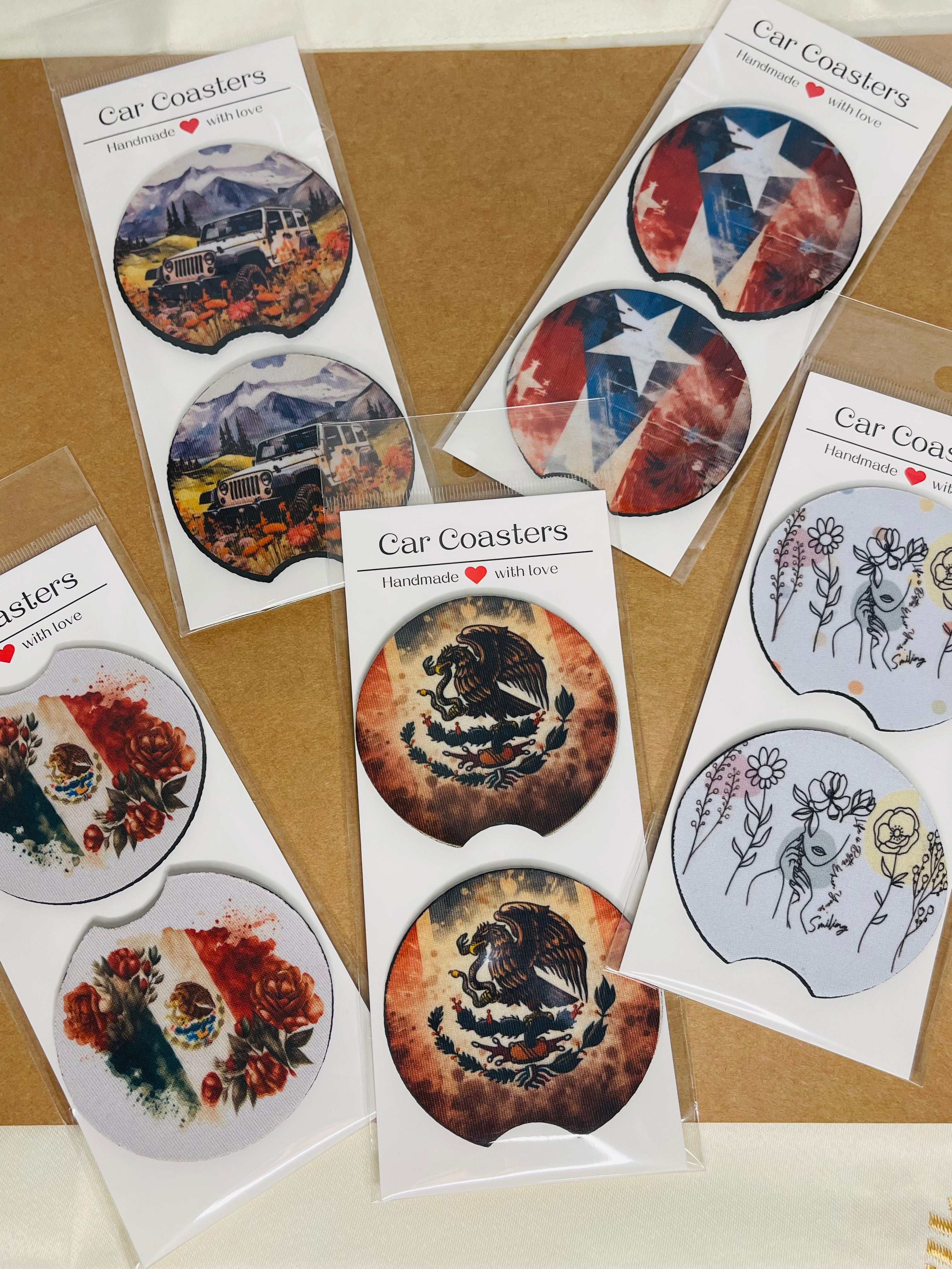 Set de porta vasos para autos Variedad de estilos