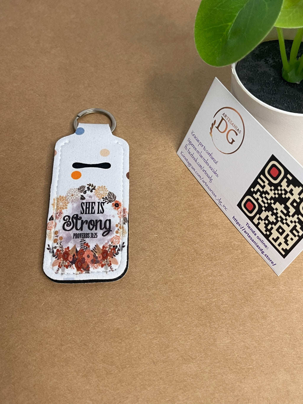 Lip balm holder keychain