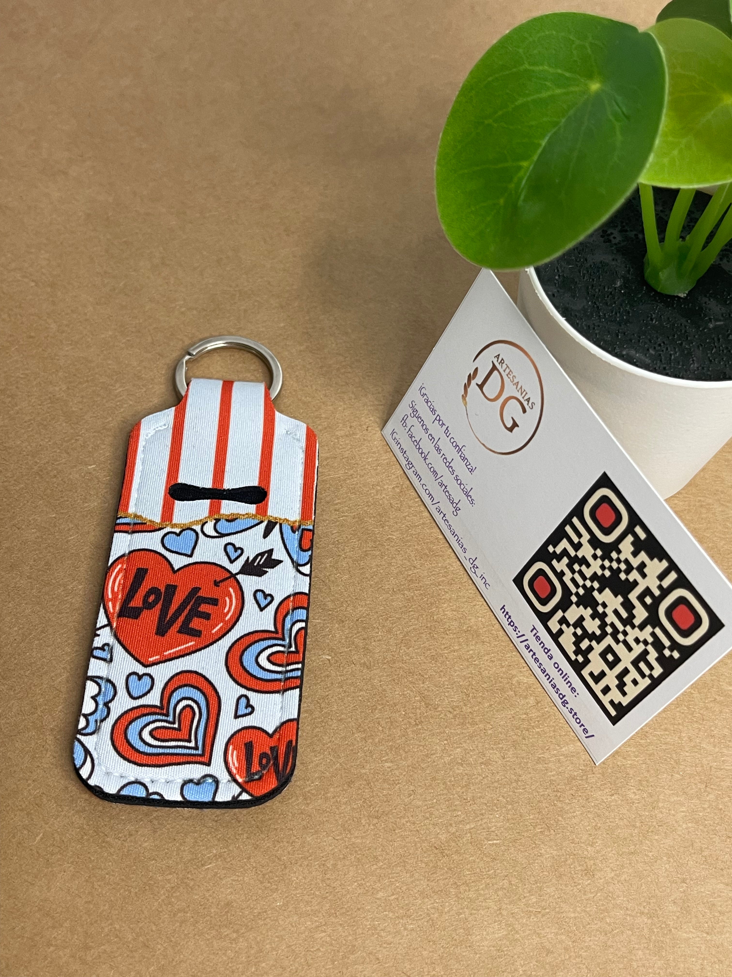 Lip balm holder keychain