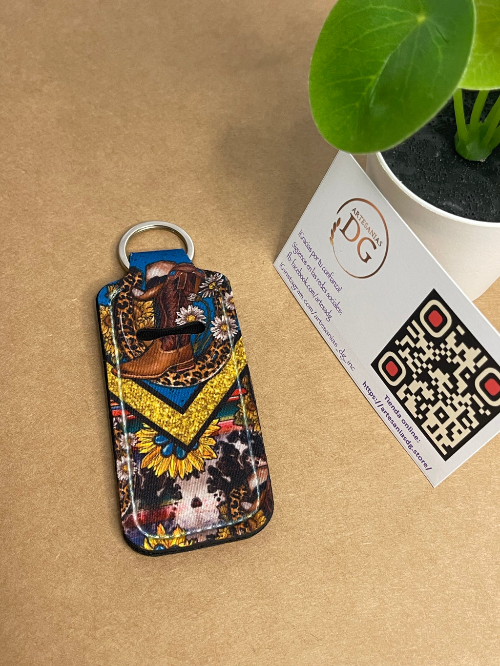 Lip balm holder keychain