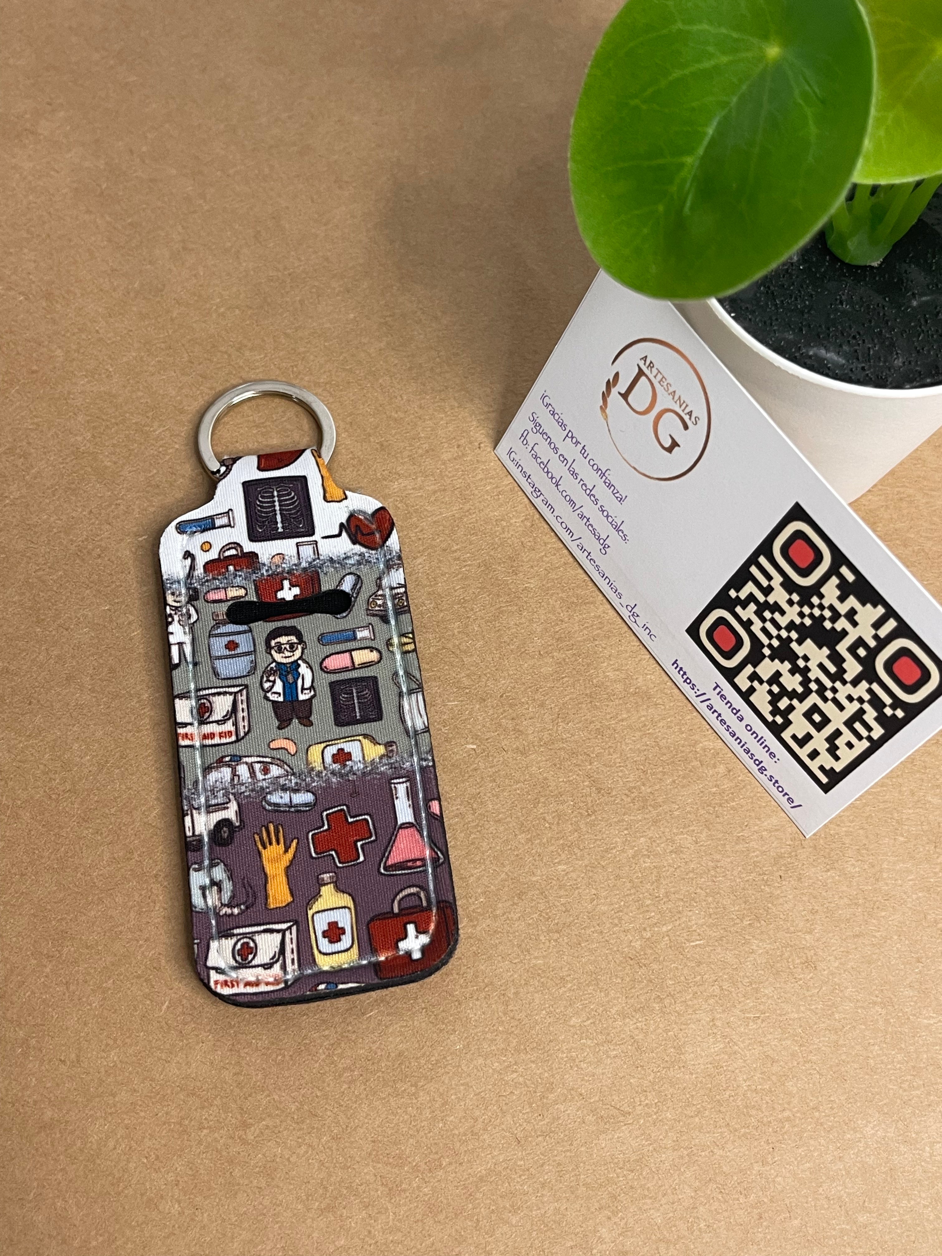 Lip balm holder keychain