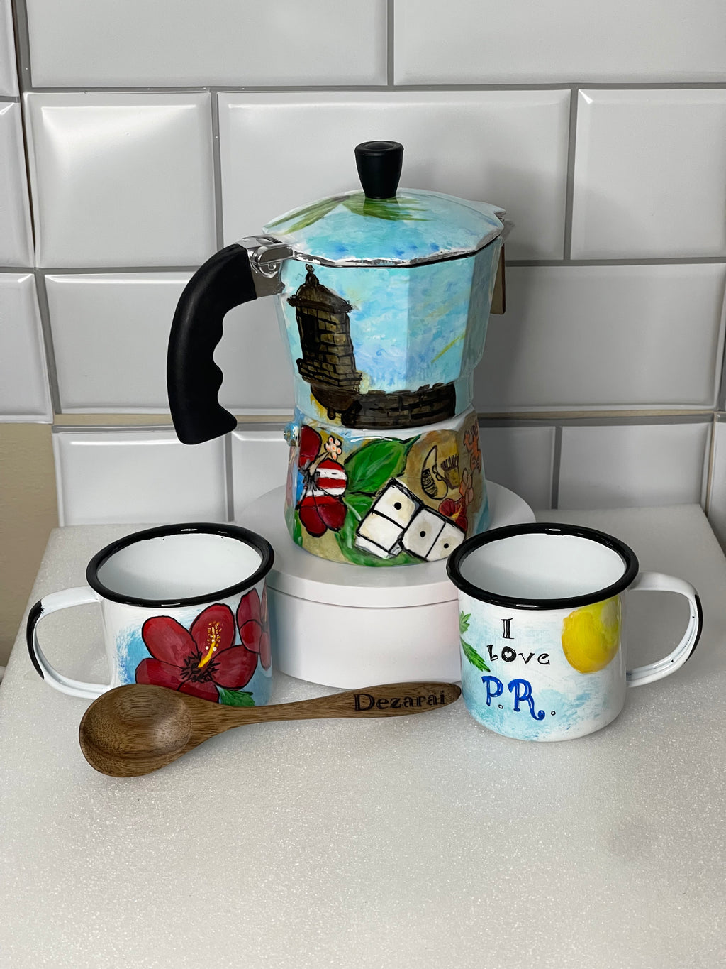 Set de Grecas con tazitas