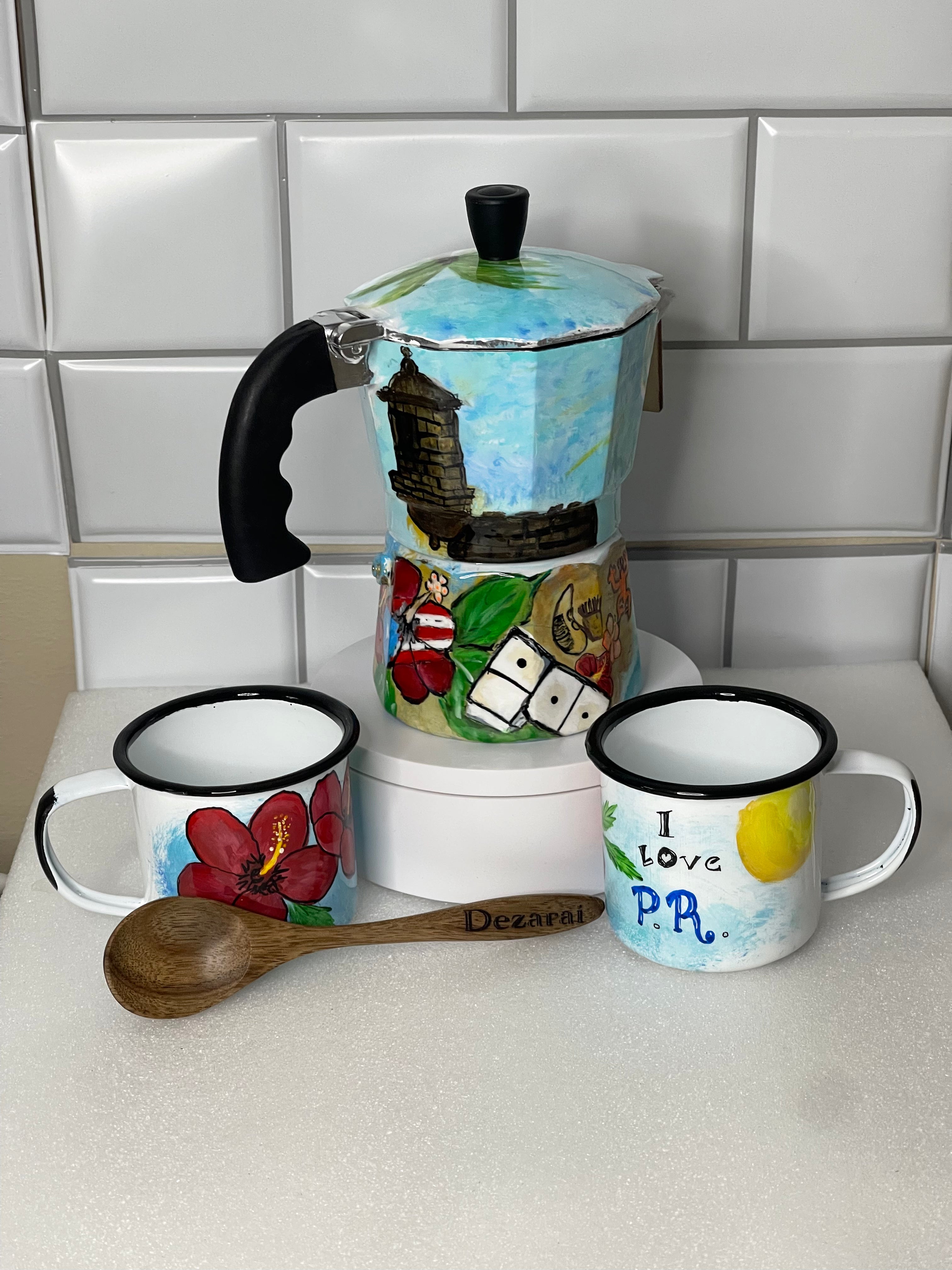 Set de Grecas con tazitas